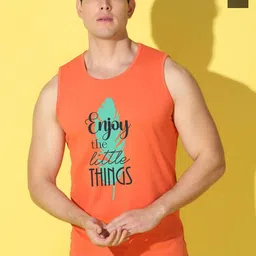 WOOSTRO Pack Of 2 Pure Combed Cotton Gym VestsVWS26(ENJOY ORANGE)(PLAIN OLIVE)-image-51