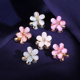 DN ENTERPRISES Women Set of 6 Flower Design Claw Clips-image-91