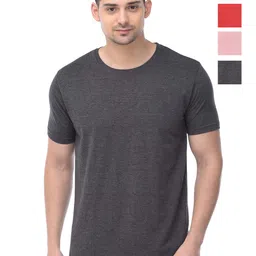 COLOR CAPITAL Unisex Pack Of 4 Cotton T-Shirts-image-86