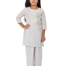 Billion Girls Gotta Patti Straight Kurta with Pyjamas-image-97