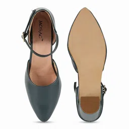 MOSAC Pointed Toe Block Heeled Mules image 5
