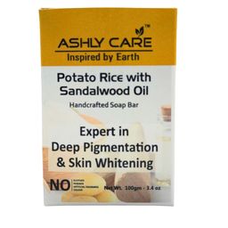 ASHLY CARE Potato Rice Sandalwood Oil Soap For Deep Pigmentation - 100 g-50