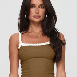 DressBerry Women Shoulder Straps Fitted Crop Top-picture-21