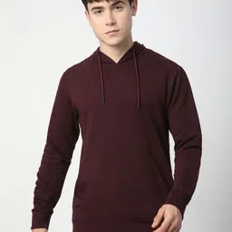 Stitch Hub Men Solid Hooded Sweatshirt-image-71