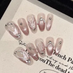 StyleCast x Revolte Set Of 10 Embellished Nail Extension-21