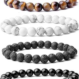 Divine souvenirs Unisex Set Of 3 Artificial Beaded Elasticated Bracelets-image-51