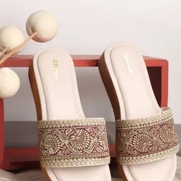 Anouk Embellished Wedge Sandals-18