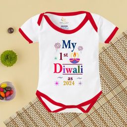 Babywish Kids Diwali Special Printed Cotton Bodysuit-image-52