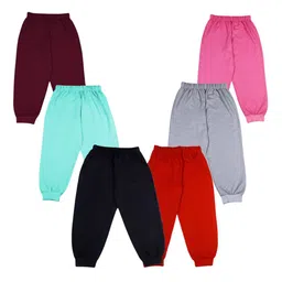 BAESD Infants Pack Of 6 Cotton Mid-Rise Joggers-image-61