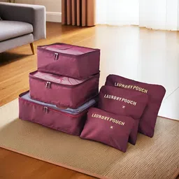 UMAI Maroon Set of 6 Regular Multi-Utility Organisers-13