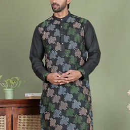 Anouk Men Geometric Embroidered Chikankari Kurta-picture-58