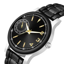 Gopal Shopcart Unisex Round Dial & Straps Analogue Watch B9050BLK M4 D 801BLK image 3