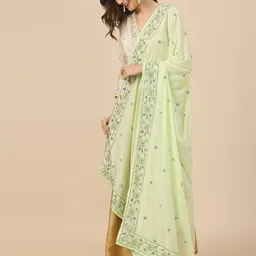 Dupatta Bazaar Embroidered Dupatta with Sequins image 3