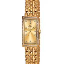 Exotica Fashion Women Brass Dial & Stainless Steel Straps Watch EX-2491-Gold-image-97