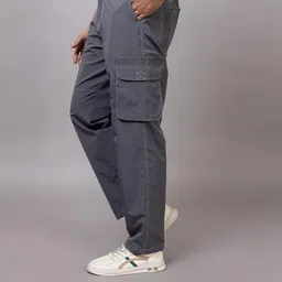 YHA Men Grey Melange Polyester Track Pants-image-76