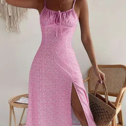 JC Mode Print A-Line Dress-image-66