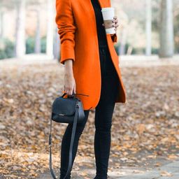 KPOP Single-Breasted Longline Overcoat-picture-18