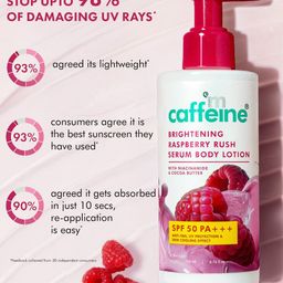 MCaffeine Raspberry Body Lotion SPF 50- 200 ml image 2