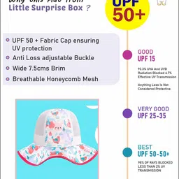 Little Surprise Box LLP Kids Rabbit Breathable Net Sun Hat With Adjustable Strap image 4