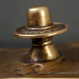Exotic IndiaTextured Brass Pooja Uddharani-14