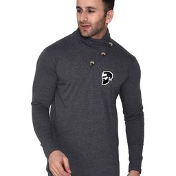 Blisstone Men Solid High Neck Slim Fit T-shirt-image-95