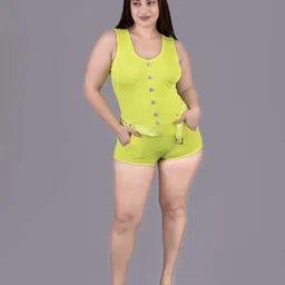 Keepfit Women Plus Size Sleeveless Bodysuit Swimwear-image-21