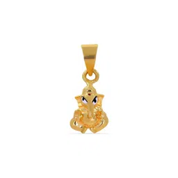 BHIMA 22K BIS Hallmark 916 Purity Yellow Gold Small Ganesha Pendant-image-33