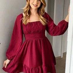 a-asiya enterprises Festive & Party Wear Collection / Statement Sleeves Collection Dress-image-10