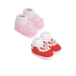 NESKA MODA 3 To 12 Months Infants Pack of 2 Pair Cute Soft Cotton Pre-walker Booties-image-66