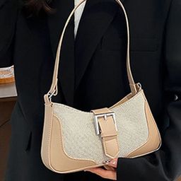 LULU & SKY Colourblocked PU Structured Handheld Bag-5