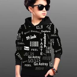 Rotaqo Kids Typography Printed Sweatshirt-image-27
