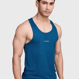 FUAARK Printed Scoop Neck Innerwear Gym Vests Checks-R_Tank-Gulf-S-image-68