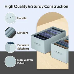 Kuber Industries Grey Set of 5 Regular Drawer Organiser Organisers image 2