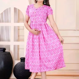 SSKfashions Women Ethnic Motifs Printed Cotton A-Line Midi Dress-picture-48