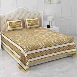 Doristyle Unisex Gold Bedsheets-picture-45