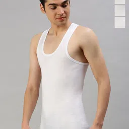 CAVENDERS Pack Of 4 Pure Cotton Scoop Neck Basic Vests - Dno-v223st-image-51