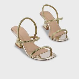 Sole To Soul Women Solid Regular Party Block Heel Sandals With Ethnic - Embellished-18