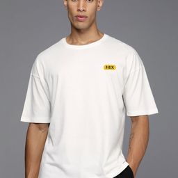 HRX by Hrithik Roshan Men Printed Pure Cotton Applique T-shirt-picture-5