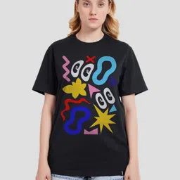 Underrated Club Women Typography Printed Bio Finish Raw Edge T-shirt-picture-33