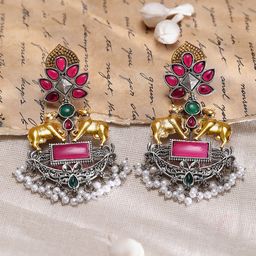 Rubans Contemporary Drop Earrings-37