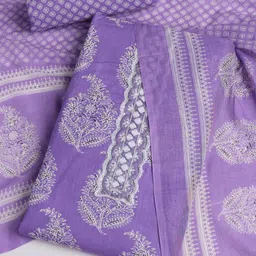 Meena Bazaar Women Purple Ethnic Motifs Printed Cotton Blend Unstitched Dress Material-picture-39