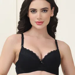 PrettyCat Floral Medium Coverage Underwired Lightly Padded T-shirt Bra-54