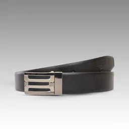 LONGHORNS Men Textured Leather Formal Belt With Push Pin Closure-picture-11
