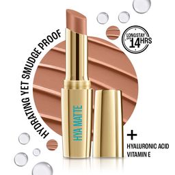 Lakme 9to5 Hya Matte Hydrating Smudge Proof Lipstick - Power Peach NM2-16
