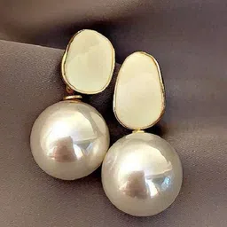 Celestique Korean Pearls Beaded Spherical Shaped Drop Earrings-image-99