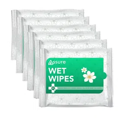 Assure Set Of 6 Fresh Active Wet Wipes With Aloevera For Hydration - 30 Pcs Each-19