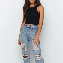 BAESD Colourblocked Tank Crop Top-image-82