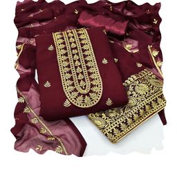 Maroosh Embellished Unstitched Dress Material-image-72