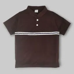 BAESD Boys Solid Mandarin Collar Cotton T-shirt-17