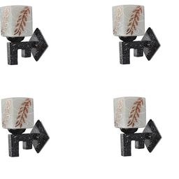 SOMIL Brown Glass Cylinder Printed Wall Lamps-image-91